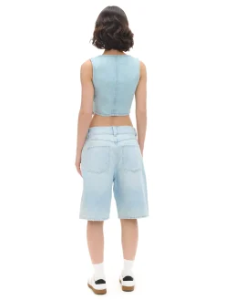 Cropp Sety*Jasne szorty denim bermudy niebieski