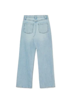 Cropp Jeansy*Jasnoe jeansy wide leg niebieski