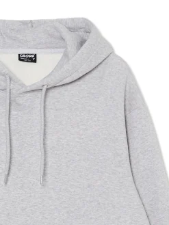 Cropp Bluzy|Sety*Jasnoszara bluza z kapturem jasnyszary