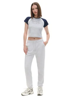 Cropp Spodnie*Jasnoszare dresowe joggery jasnyszary