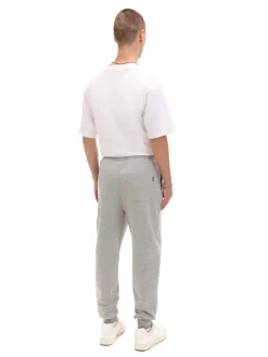 Cropp Spodnie*Jasnoszare dresowe joggery regular jasnyszary
