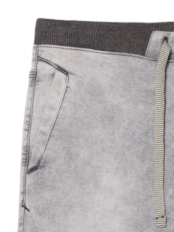 Cropp Jeansy*Jasnoszare jeansowe joggery chino jasnyszary