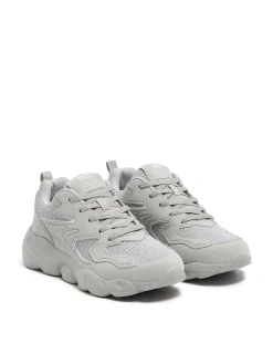 Cropp Sneakersy*Jasnoszare sneakersy z odblaskowymi elementami jasnyszary