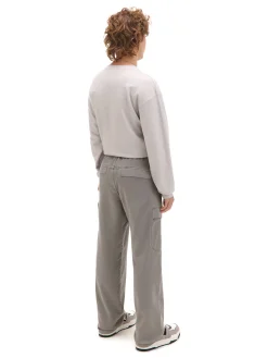 Cropp Spodnie*Jasnoszare spodnie jogger loose jasnyszary