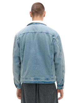 Cropp Kurtki, Płaszcze|Denim*Jeansowa kurtka sherpa niebieski