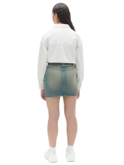 Cropp Spódnice*Jeansowa spódnica mini niebieski