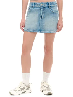 Cropp Spódnice*Jeansowa spódnica mini niebieski