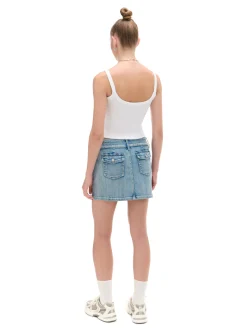 Cropp Spódnice*Jeansowa spódnica mini niebieski