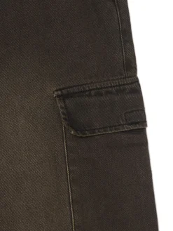 Cropp Jeansy|Baggy*Jeansy baggy z kieszeniami cargo brązowy