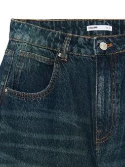 Cropp Jeansy*Jeansy balloon horseshoe niebieski