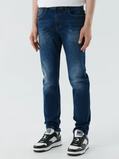 Cropp Jeansy*Jeansy męskie slim fit granatowy