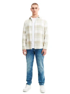 Cropp Jeansy*Jeansy regular z efektem sprania niebieski