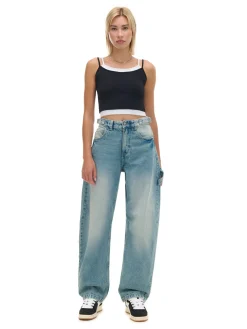 Cropp Jeansy*Jeansy skater niebieski