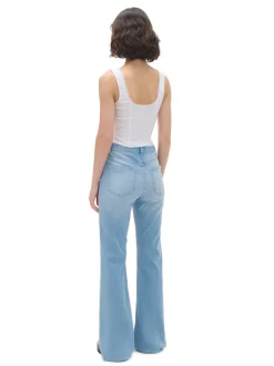 Cropp Jeansy*Jeansy slim flare niebieski