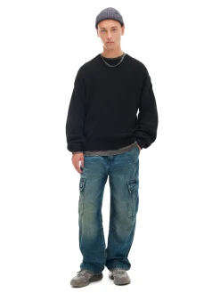 Cropp Jeansy|Baggy*Jeansy super baggy granatowy