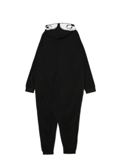 Cropp Snuddie, Onesie|Cozy*Jednoczęściowa piżama onesie z kościotrupem czarny