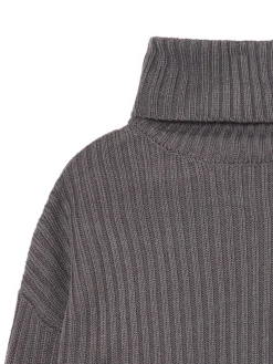 Cropp Swetry*Jesienny sweter oversize z golfem szary