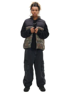 Cropp Kurtki, Płaszcze*Kamizelka z militarnym wzorem zielony