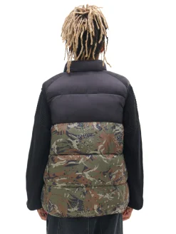 Cropp Kurtki, Płaszcze*Kamizelka z militarnym wzorem zielony