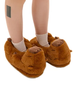 Cropp Kapcienew|Cozy*Kapcie kapibary brązowy