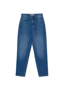 Cropp Jeansy*Klasyczne jeansy mom niebieski