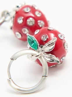 Cropp Biżuteria*Kolczyki truskawki czerwony