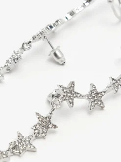 Cropp Biżuteria*Kolczyki z motywem gwiazd srebrny