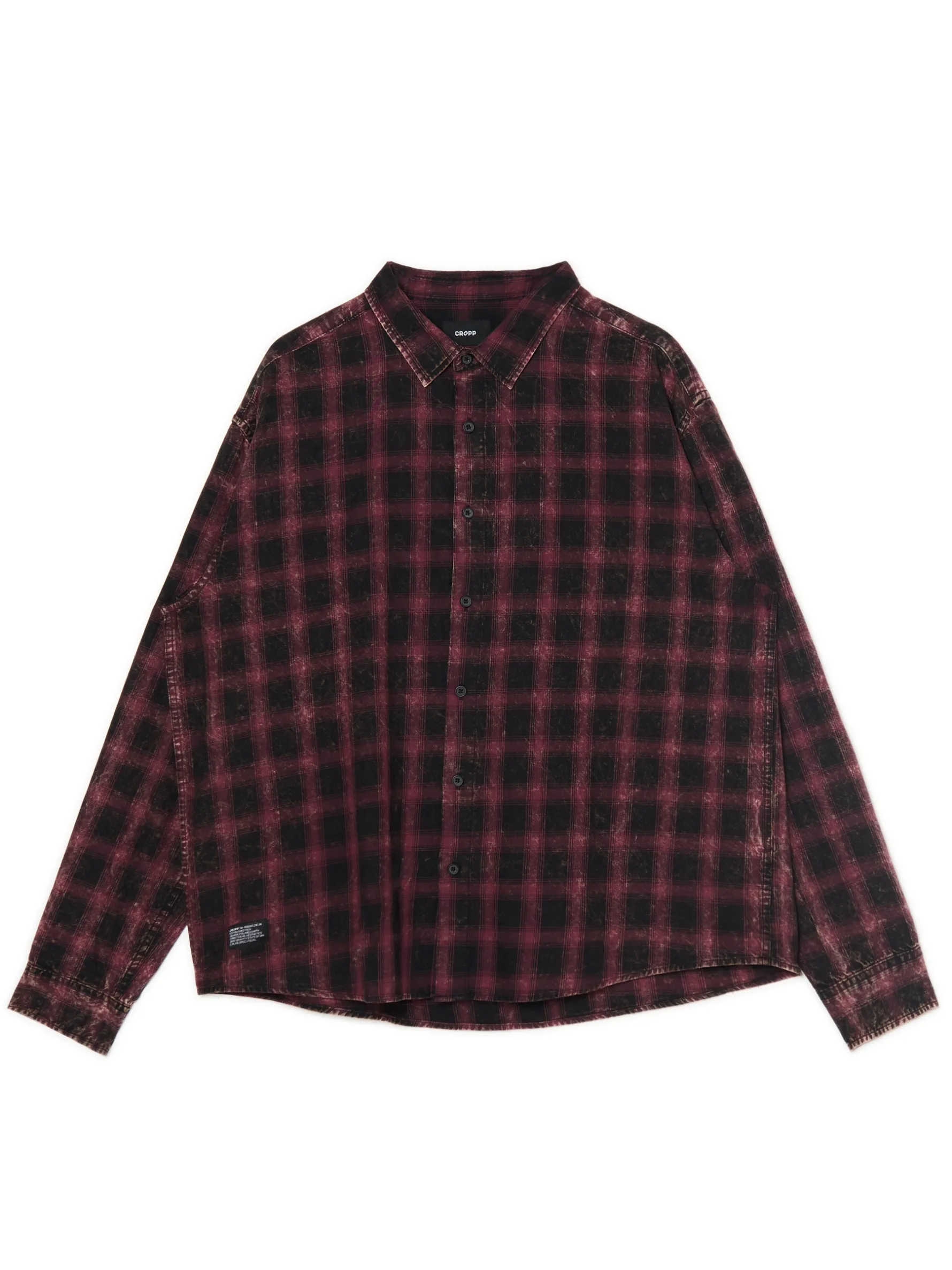 Cropp Koszule*Koszula oversize w kratę czarny