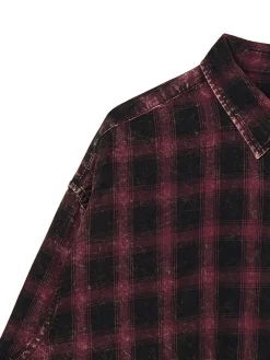 Cropp Koszule*Koszula oversize w kratę czarny