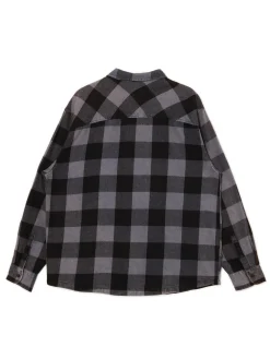 Cropp Koszule*Koszula w kratę z kieszonką surowygranatowy