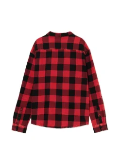 Cropp Koszule*Koszula w kratę z postrzępieniami czerwony