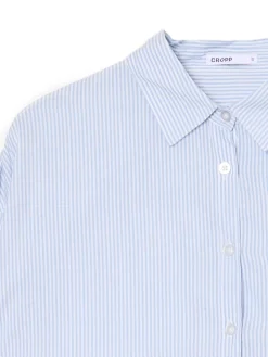 Cropp Koszule, Bluzki*Koszula w niebieskie paski błękitny