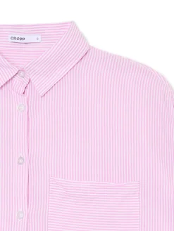 Cropp Koszule, Bluzki*Koszula w różowe paski różowy