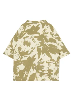 Cropp Koszule*Koszula z krótkim rękawem i deseniem kremowy