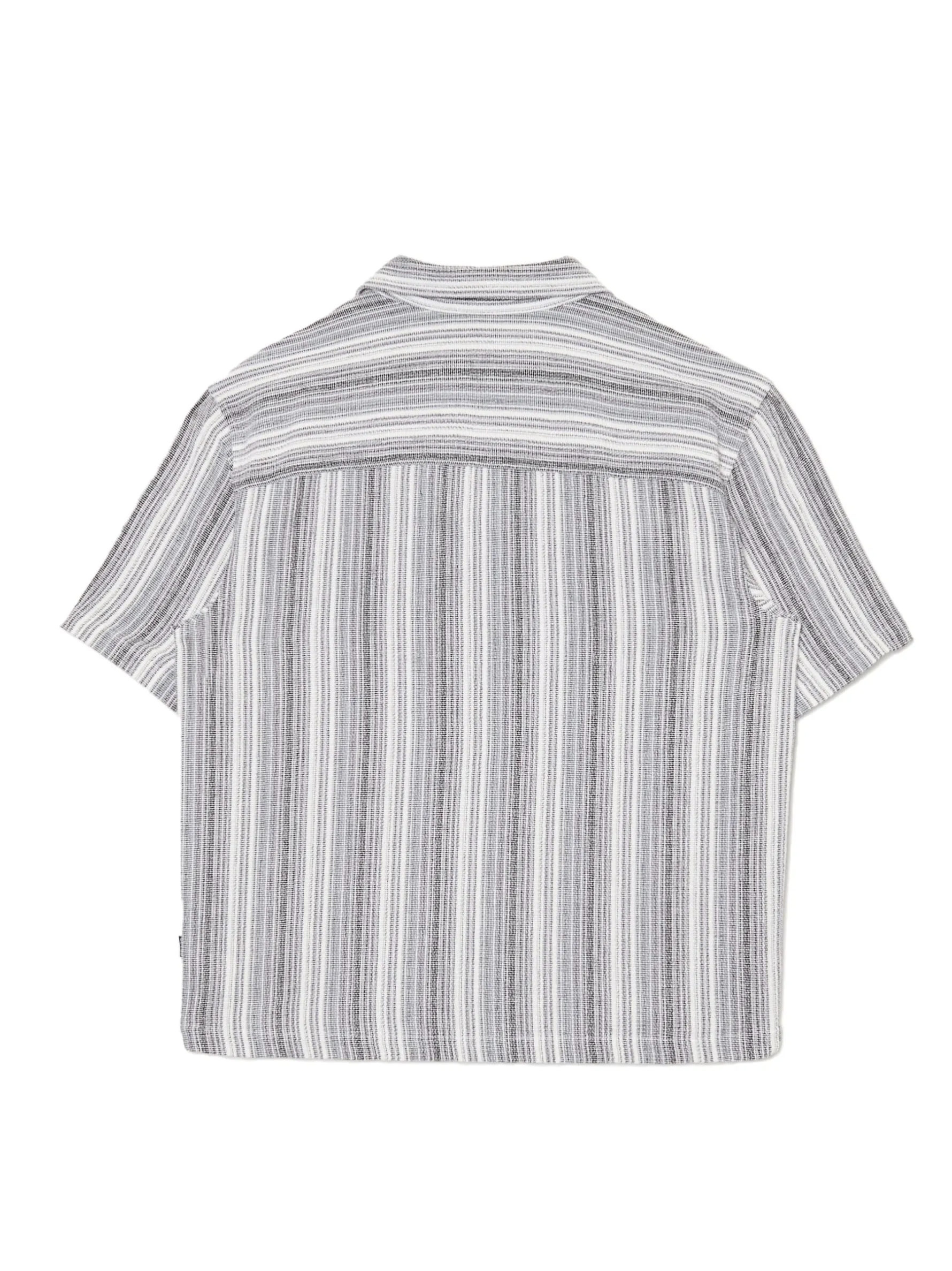 Cropp Koszule*Koszula z krótkim rękawem w paski jasnyszary