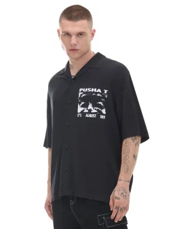 Cropp Koszule*Koszula z nadrukiem Pusha T. czarny
