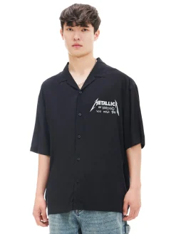 Cropp Koszule*Koszula z printem Metallica czarny