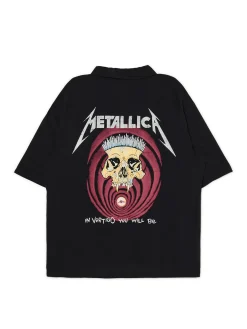 Cropp Koszule*Koszula z printem Metallica czarny