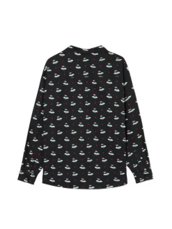 Cropp Ubrania Świąteczne|Koszule*Koszula ze świąteczną inwazją obcych czarny