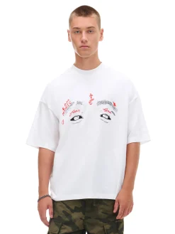 Cropp Koszulki*Koszulka Lil Wayne z trasą koncertową biały