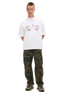 Cropp Koszulki*Koszulka Lil Wayne z trasą koncertową biały