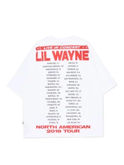 Cropp Koszulki*Koszulka Lil Wayne z trasą koncertową biały