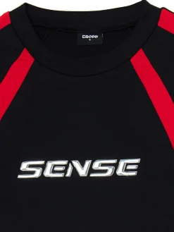 Cropp Koszulki, Topy*Koszulka longsleeve z racingowym nadrukiem czarny