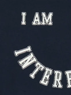 Cropp Koszulki, Topy*Koszulka longsleeve z uśmiechniętym nadrukiem granatowy