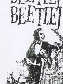 Cropp Koszulki, Topy*Koszulka oversize z Beetlejuice biały