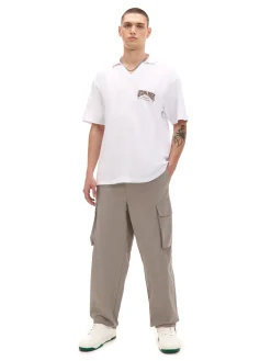 Cropp Koszulki*Koszulka polo z obustronnym nadrukiem biały