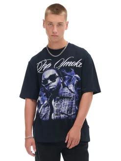 Cropp Koszulki*Koszulka Pop Smoke czarny