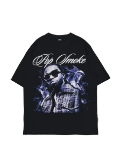 Cropp Koszulki*Koszulka Pop Smoke czarny