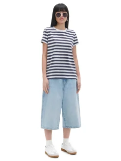 Cropp Koszulki, Topy*Koszulka w biało-czarne paski wielobarwny