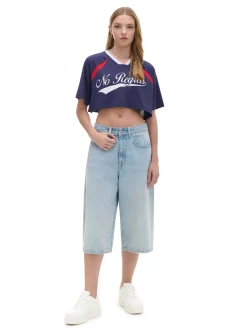 Cropp Koszulki, Topy*Koszulka w sportowym stylu granatowy